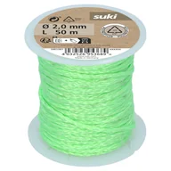 Inne mocowania - Suki Sznurek 2 mm x 50 m pleciony neonowy zielony - miniaturka - grafika 1
