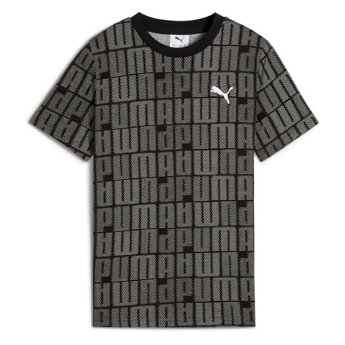 PUMA Chłopięca koszulka Ess Logo Lab AOP Tee B