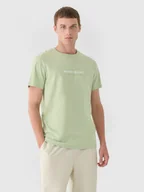 Koszulki sportowe męskie - Męski t-shirt z nadrukiem 4F 4FRAW24TTSHM2579 - zielony - miniaturka - grafika 1