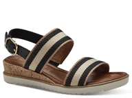 Sandały damskie - Sandały damskie na niskiej koturnie Tamaris 1-28132-42-41 - miniaturka - grafika 1