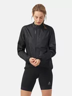 Kurtki i kamizelki sportowe damskie - Odlo Kurtka przeciwwiatrowa "Essential Windproof" w kolorze czarnym - miniaturka - grafika 1