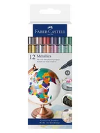 Przybory szkolne - Faber-Castell Markery (12 szt.) "Metallics" - miniaturka - grafika 1