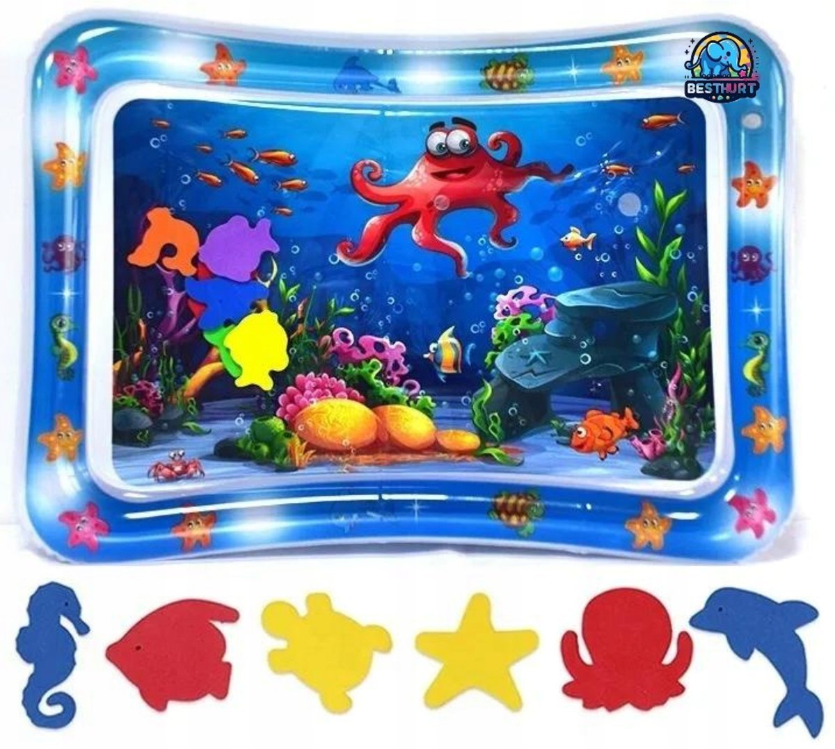 Dmuchana Mata Wodna Sensoryczna Dla Niemowląt Mata Wodna XXL 69cm