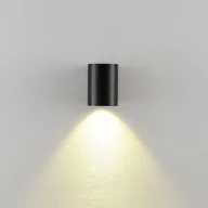 Lampy ogrodowe - Deko-Light Kinkiet zewnętrzny CAN, czarny, 1-punktowa, Ø 8 cm IP65 metal GU10 - miniaturka - grafika 1