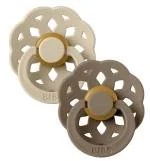 Smoczki uspokajające - Bibs Boheme 2-pack Vanilla & Dark oak S kauczuk hevea - miniaturka - grafika 1