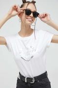 Koszulki sportowe damskie - Love Moschino t-shirt damski kolor biały - miniaturka - grafika 1