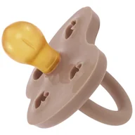 Smoczki uspokajające - Hevea Smoczek okrągły kauczukowy 3-36 msc Kaczki Tan Beige - miniaturka - grafika 1
