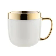 Kubki - Kubek Berlotti 530 ml biały-złoty - miniaturka - grafika 1