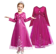 Stroje karnawałowe - Sukienka Strój Elsa Elza Magiczna Noc 116-122 Cm (120) - miniaturka - grafika 1
