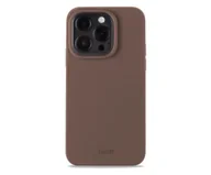 Etui i futerały do telefonów - Holdit Silicone Case iPhone 14 Pro Dark Brown - miniaturka - grafika 1