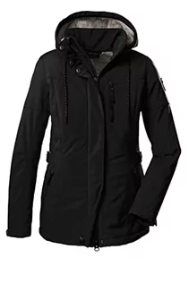 Kurtki damskie - G.I.G.A. DX (GIGEQ damska kurtka softshell z odpinanym kapturem GW 26 WMN SFTSHLL JCKT, czarna, 50, 38545-000 - grafika 1