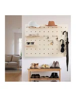 Maskownice do kabli - maclean Drewniana tablica organizer MC-131 WD - miniaturka - grafika 1