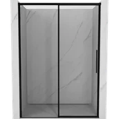 Ścianki i drzwi prysznicowe - Mexen Rox drzwi prysznicowe rozsuwane lewe 155 cm, czarna ramka, czarne - 8C2-155-000-70-70-L - miniaturka - grafika 1