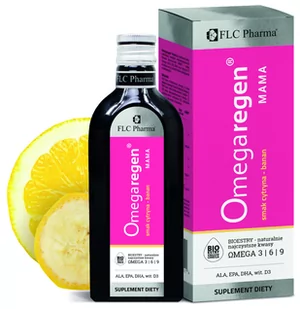 Melleson Pharma Omegaregen MAMA smak cytryna-banan, 250ml - Witaminy i minerały - miniaturka - grafika 1