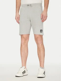 Blend Szorty sportowe 20718064 Szary Regular Fit - Spodenki męskie - miniaturka - grafika 1