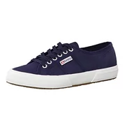 Koszulki i topy damskie - Superga Męskie 2750 Cotu klasyczne buty sportowe Low-Top, Blue Navy White F43-46 EU - miniaturka - grafika 1