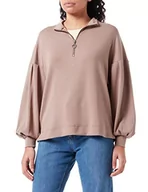 Bluzy damskie - ICHI Bluza damska Ihcimbra SW, 170909/Fossil, XL - miniaturka - grafika 1