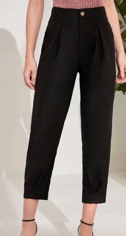 SHEIN SPODNIE DAMSKIE ELEGANCKIE CZARNE 38 V5Z