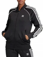 Bluzy damskie - Bluza Damska Adidas Czarna Gd2374 Rozsuwana 30 - miniaturka - grafika 1