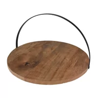 Tace i patery - Patera na ciasto z drewna mango 28cm - miniaturka - grafika 1