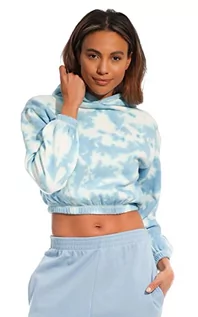 Koszulki i topy damskie - Lights & Shade LSLSWT030 damski top z kapturem, pastelowy niebieski, XL - grafika 1