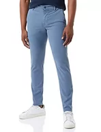Spodnie męskie - BOSS Spodnie męskie płaskie, jasnoniebieskie, 3634 - miniaturka - grafika 1