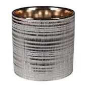 Donice - Osłonka ceramiczna ARNE 16 x 16 x 15 cm złota - miniaturka - grafika 1