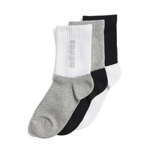 Skarpety za kostkę ADIDAS LIN KIDS CRW 3P JF8538 – Czarny - Skarpetki męskie - miniaturka - grafika 1
