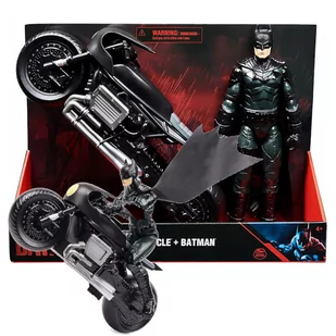 dc comics Batman "The Batman" autentyczny Bat-Cycle z figurką sportową Batman 30 cm wraz z peleryną materiałową w stylu kinowym Batman 6064712 - Figurki dla dzieci - miniaturka - grafika 2