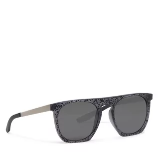 Portfele - Nike Okulary przeciwsłoneczne Flatspot Se M EV1115 001 Black Grit/Dk Grey - grafika 1