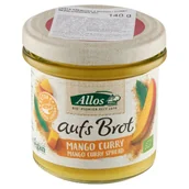 Pasty warzywne - Allos PASTA KREMOWA Z MANGO I CURRY BIO 140 g - - miniaturka - grafika 1