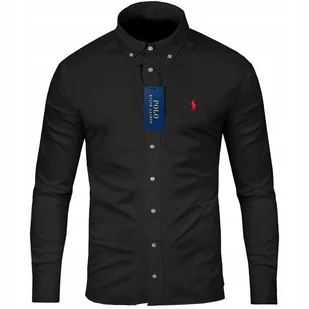 Koszula Męska Ralph Lauren Slim Fit M-XXL Casual Czarna Rozmiar L - Koszule męskie - miniaturka - grafika 1