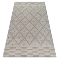 Dywany - Dywan SOFT 8047 RUTA BOHO krem / jasny brąz beżowy 140x190 cm - miniaturka - grafika 1