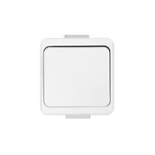 Wyłączniki światła i elektryczne - Łącznik zwierny Tormenta biały natynkowy IP44 - miniaturka - grafika 1