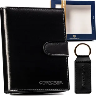 Peterson Zestaw Prezentowy: Pionowy, Skórzany Portfel Męski I Brelok - Portfele - miniaturka - grafika 1