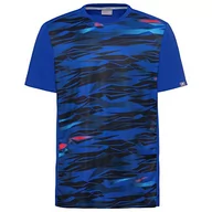 Koszulki dla chłopców - HEAD HEAD chłopięcy suwak T-shirt T-shirt Niebieski moro S 816200xk128 - miniaturka - grafika 1