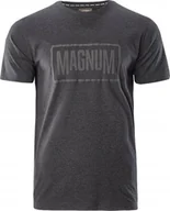 Koszulki męskie - Magnum KOSZULKA MAGNUM ESSENTIAL T-SHIRT 2.0 BLACK MELANGE L - miniaturka - grafika 1