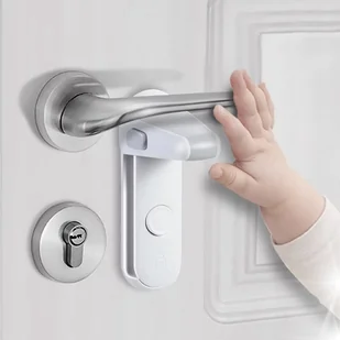 BLOKADA DRZWI OKNA SZUFLAD KLAMKI PRZED DZIEĆMI ZAMKNIĘCIE ZABEZPIECZENIE - Zabezpieczenia dla dzieci - miniaturka - grafika 1