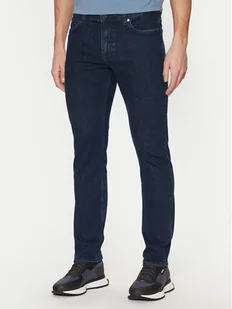 BOSS Jeansy 50532515 Granatowy Slim Fit - Spodnie męskie - miniaturka - grafika 1