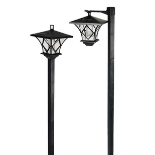 Lampa LED solarna ogrodowa 138cm Latarnia zewnętrzna - Lampy ogrodowe - miniaturka - grafika 1