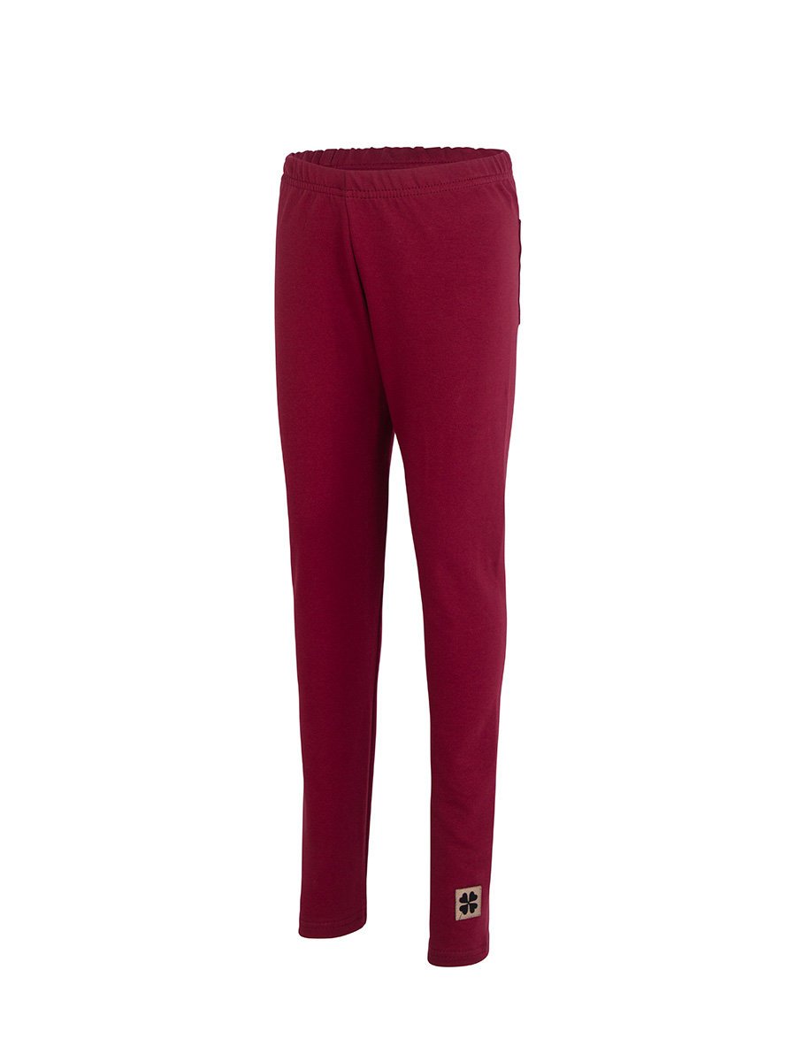 Dziewczęce legginsy w koniczynę bordo Tup Tup r.110