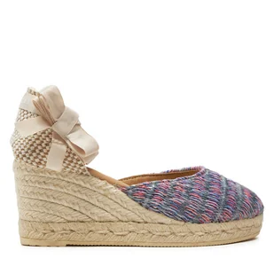Espadryle Manebi Acapulco Low Wedge Espadrilles G 0.6 WL Fioletowy - Espadryle damskie - miniaturka - grafika 1