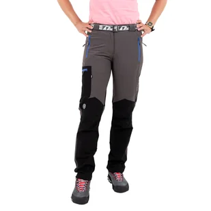 Spodnie damskie Milo VINO LADY grey/blue zips - S - Spodnie sportowe damskie - miniaturka - grafika 1