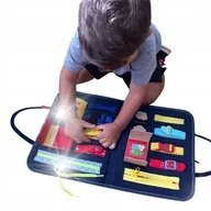 Zabawki sensoryczne - TABLICA MANIPULACYJNA SENSORYCZNA MONTESSORI XXL - miniaturka - grafika 1