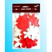 Zabawki kreatywne - Galeria Hobby Kwiatki czerwono-białe 60 szt. - miniaturka - grafika 1
