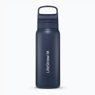 Butelka turystyczna Lifestraw Go 2.0 Steel z filtrem 700 ml aegean sea - Shakery i bidony sportowe - miniaturka - grafika 1