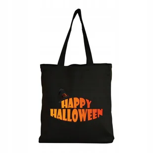 Eko Torba na ramię Zakupy Shopper Torebka Bawełniana Halloween Dynia #46 - Torby i wózki na zakupy - miniaturka - grafika 1