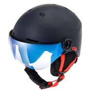 Kaski narciarskie - Kask Narciarski Z Szybą Meteor Falven M 55-58 CM - miniaturka - grafika 1