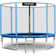 Trampoliny - Trampolina ogrodowa Neo-Sport NS-08Z181 z siatką zewnętrzną i drabinką 8ft/252cm - miniaturka - grafika 1