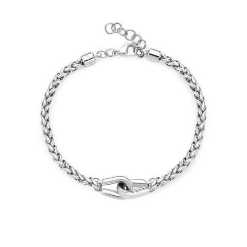 Brosway Knocker BKC26 męska bransoletka ze stali 316L w jodełkę rozmiar: 22 cm